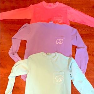 3 Ivory Ella T-Shirts - all Long Sleeve